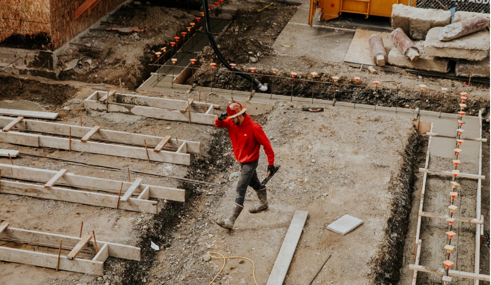 worker busy on a site