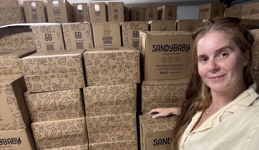 Sandy Baby Wipes
