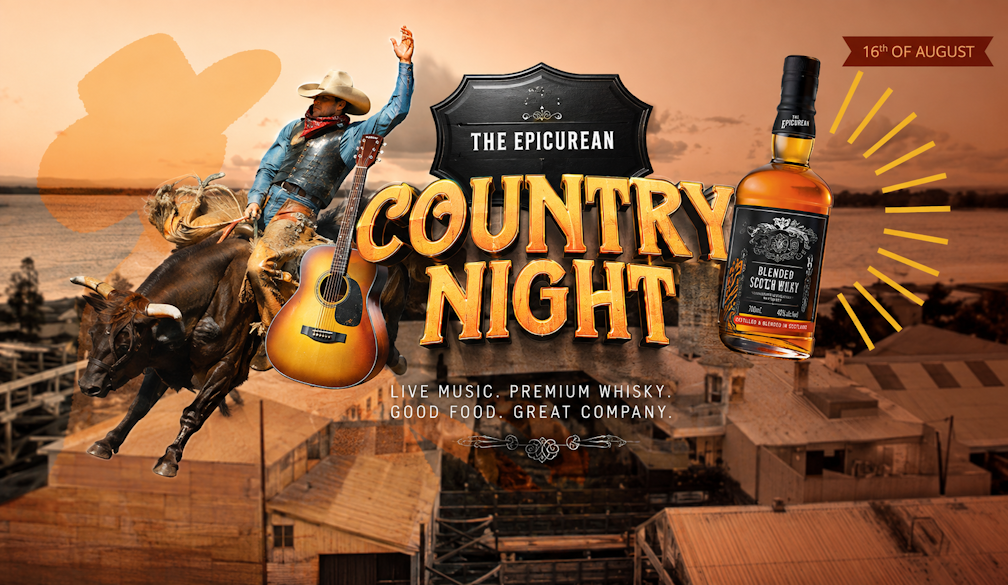 Country Night Whiskey Poster