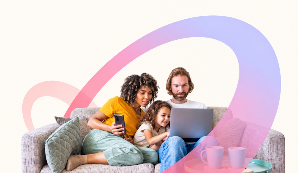 Cozy Family Streaming Together