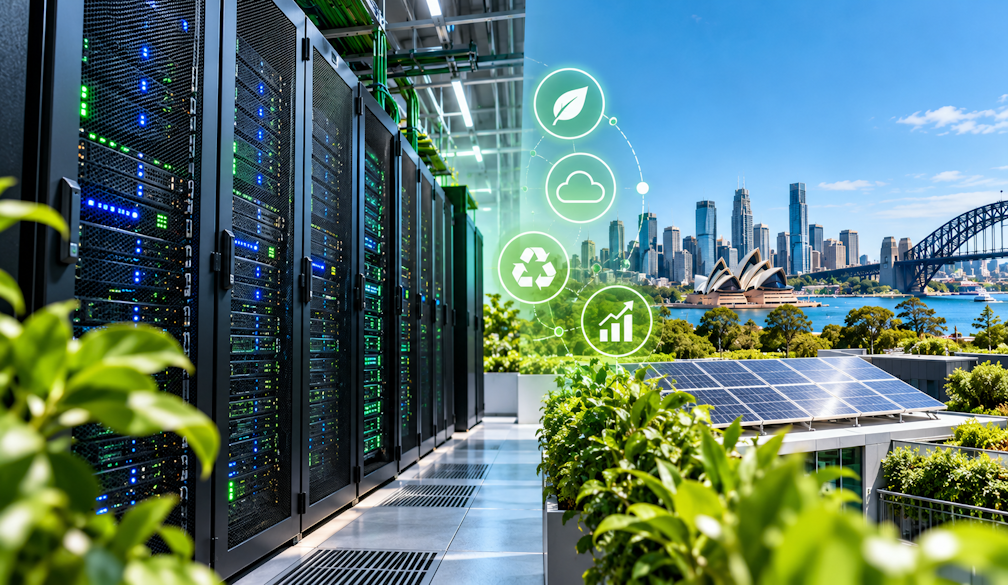 Sustainable Data Center Overlooking Sydney