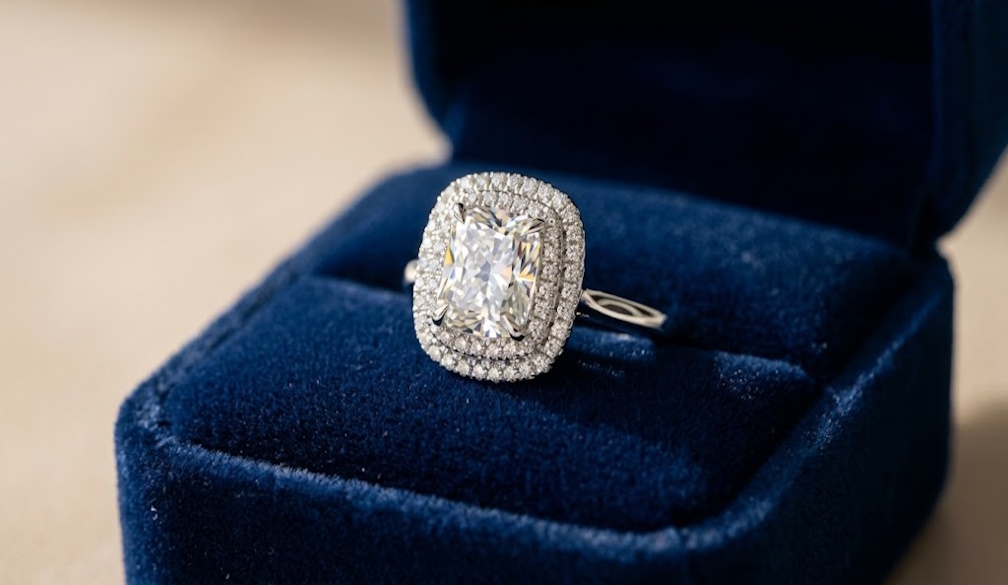 Cushion Cut Diamond Engagement Ring