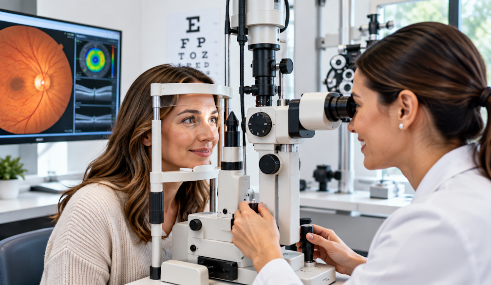 Comprehensive Eye Exam in a Modern Clinic