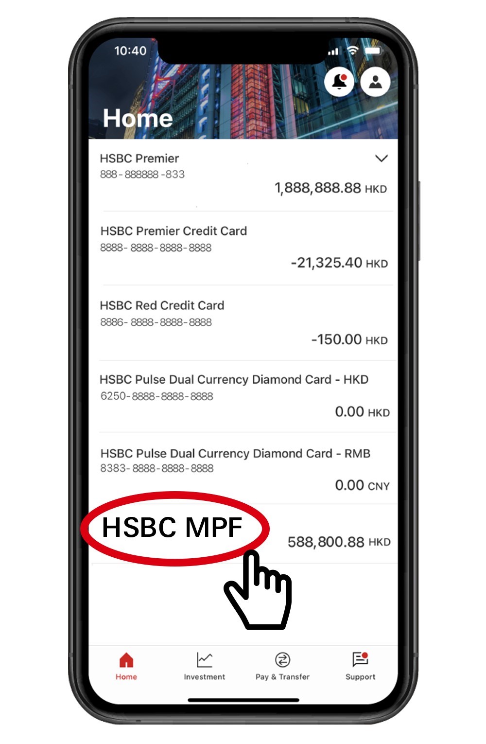 HSBC MPF is committed to digitising its services. As of December 2021, a daily average of more than 15,000 members checked their MPF accounts through the