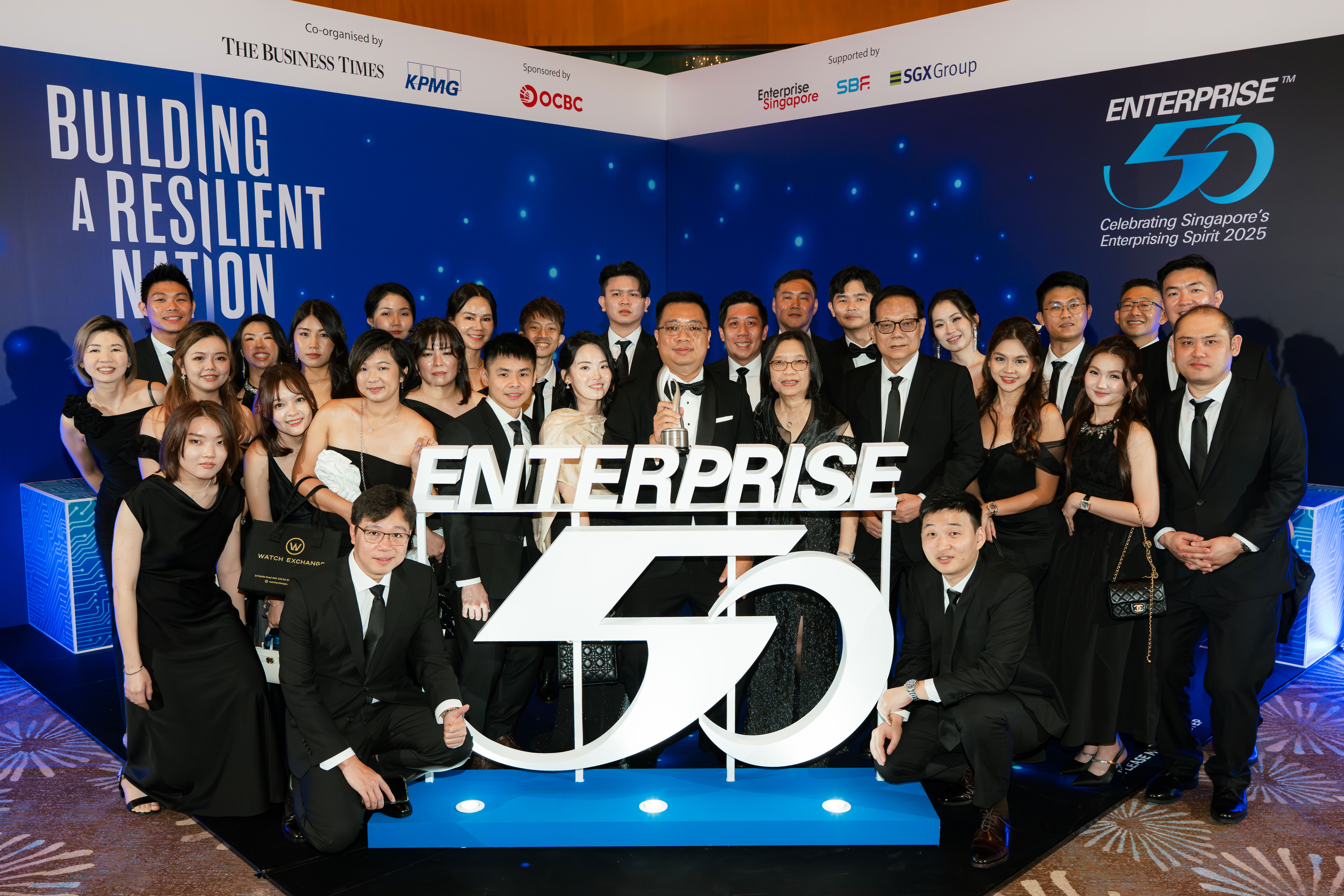 Watch Exchange received the prestigious Enterprise 50 Award at the annual awards ceremony, jointly organised by KPMG and The Business Times.