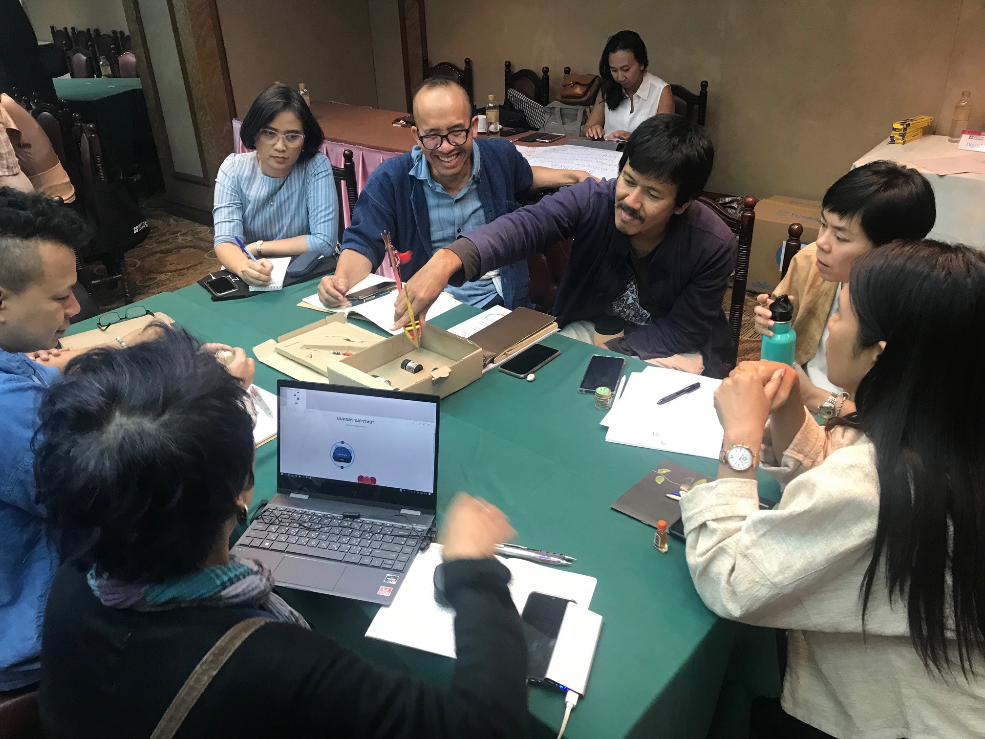 Participants take part in a British Council Craft Toolkit training session, designed to equip local trainers with practical business skills to support artisan communities and strengthen sustainable creative livelihoods across Southeast Asia, including Malaysia.