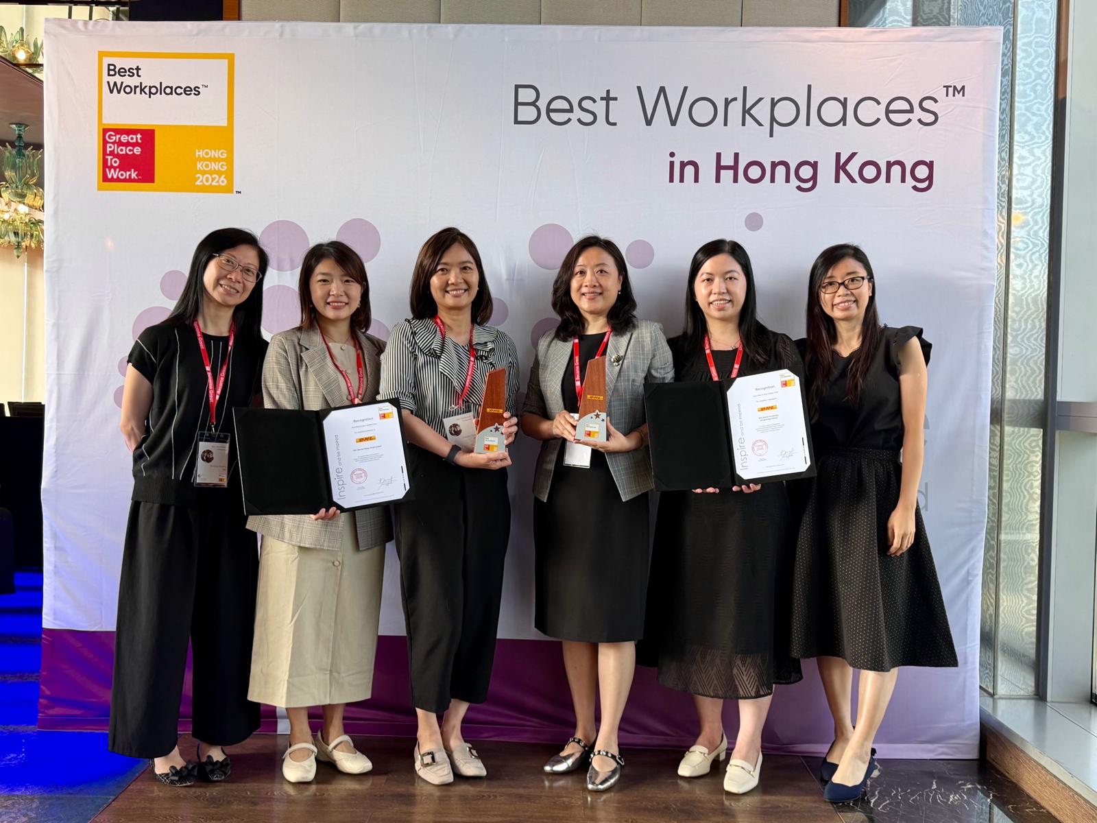 DHL is ranked top two in Best Workplaces™ in Hong Kong list