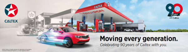 Celebrating 90 years of Caltex with you